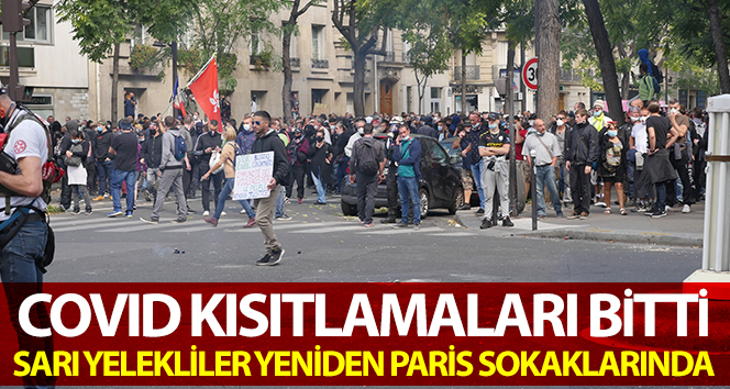 Sarı Yelekler yine Paris sokaklarında