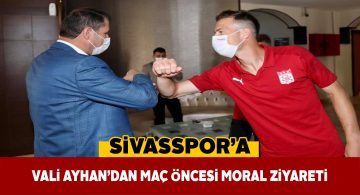 Vali Salih Ayhan Sivasspor tesislerini ziyaret etti