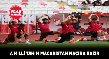 A Milli Takım maç öncesi son antrenmanını yaptı