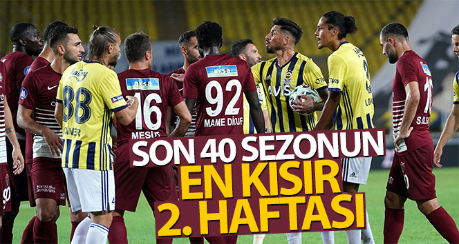 Süper Lig’de son 40 sezonun en kısır haftası
