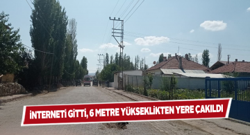 Şarkışla’da telefon direğinden düşen vatandaş yaralandı
