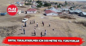 Sivas’taki bu köyde telefonla konuşmak büyük çile!