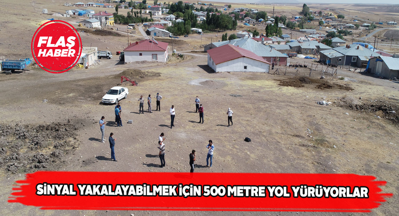 Sivas’taki bu köyde telefonla konuşmak büyük çile!