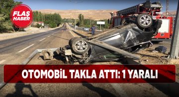 Gürün’de yaşanan trafik kazasında sürücü yaralandı