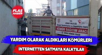 Sivas’ta yardım kömürü operasyonu!