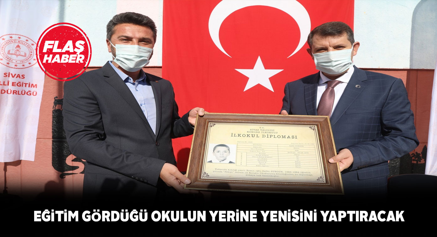 Sivaslı hayırseverden yeni okul müjdesi