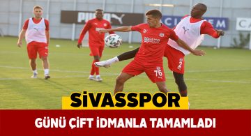 Sivasspor akşam saatlerinde ikinci antrenmanına çıktı