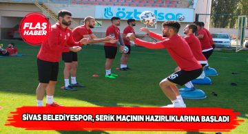 Sivas Belediyespor günü tek antrenmanla tamamladı