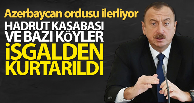 Azerbaycan Cumhurbaşkanı Aliyev: ‘Hadrut şehrini ve birkaç köyü işgalden kurtardık’