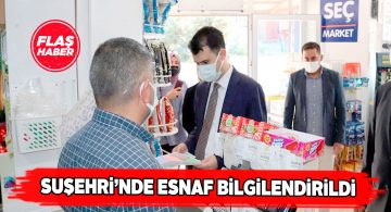 Suşehri’nde esnafa bağımlılıkla mücadele broşürü dağıtıldı