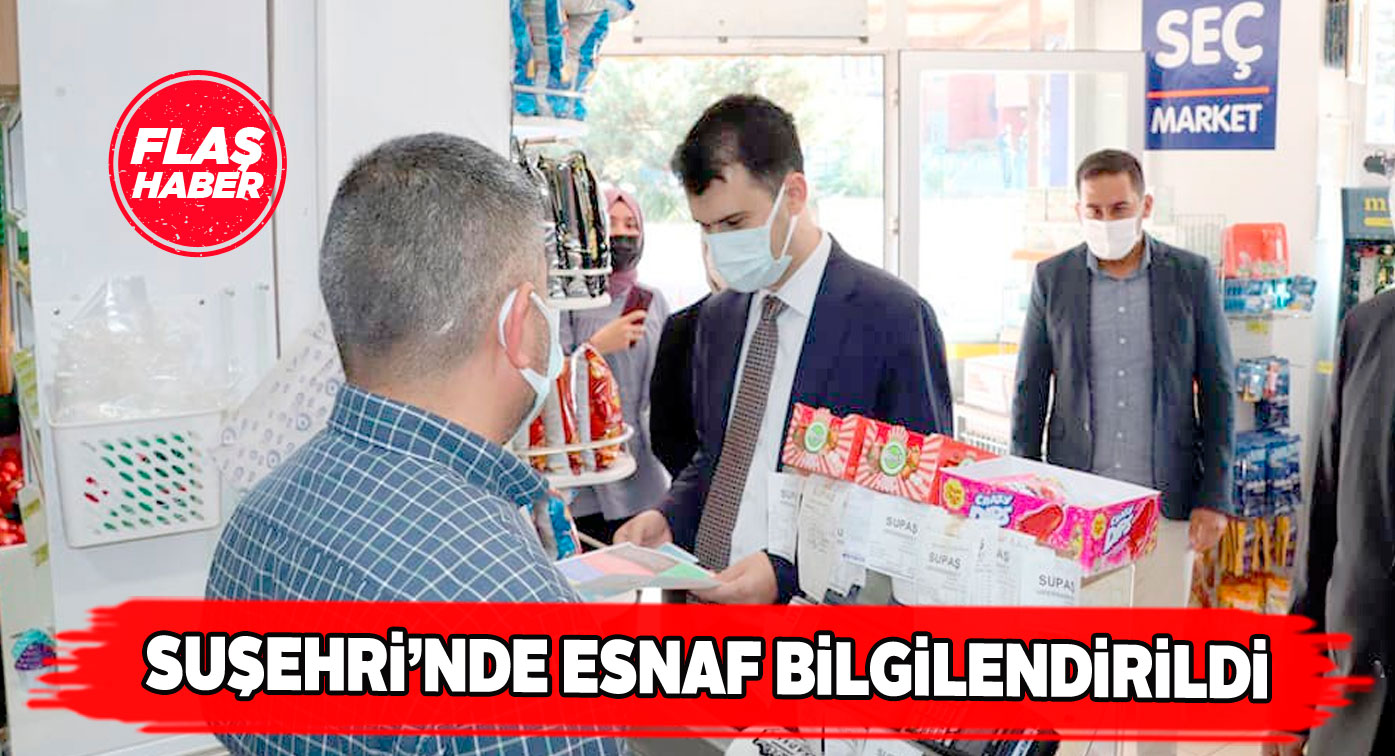Suşehri’nde esnafa bağımlılıkla mücadele broşürü dağıtıldı