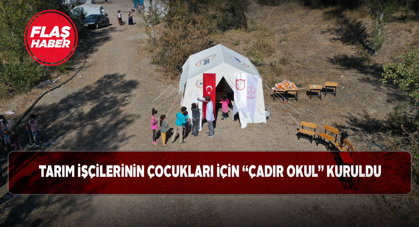 Çadırda eğitim talimatı hayata geçti