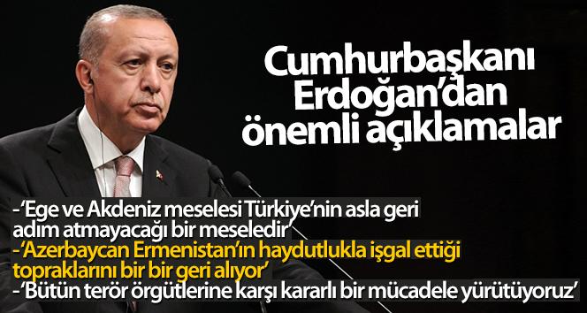 Cumhurbaşkanı Erdoğan: “Türkiye’nin Ege ve Akdeniz meselesi asla geri adım atmayacak bir konu ‘