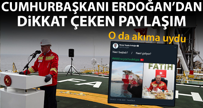 Cumhurbaşkanı Erdoğan’dan dikkat çekici paylaşım