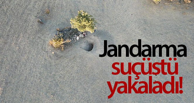 Drone ile yasadışı kazıya baskın yapın
