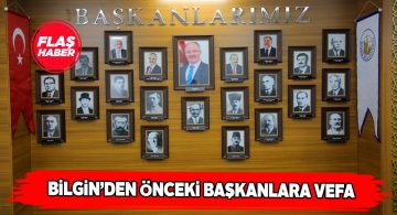 Bekleme salonuna eski başkanların fotoğrafları asıldı