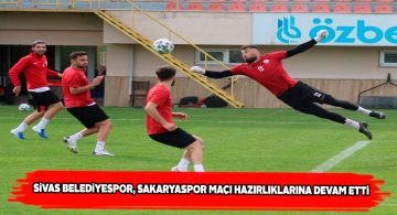 Sivas Belediyespor günü tek idmanla tamamladı