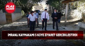 İmranlı Kaykakamı 5 köye ziyaret gerçekleştirdi