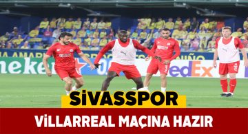 Sivassporlu oyuncular maç saatini bekliyor
