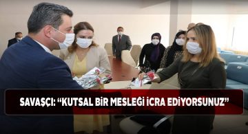 Müdür Savaşçı öğretmenlere moral depoladı