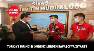 Sivas’a gurur yaşatıp, Müdür Savaşçı’yı ziyaret ettiler