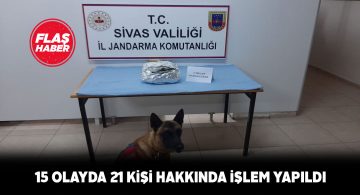 Sivas’ta jandarma ekiplerinin operasyonları sürüyor