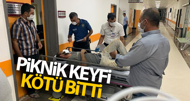 Piknikte uçurumlardan düştü