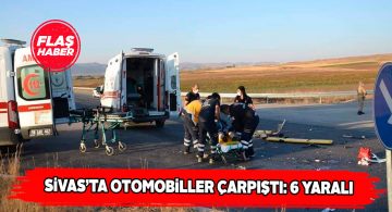 Şarkışla’da trafik kazasında 6 kişi yaralandı