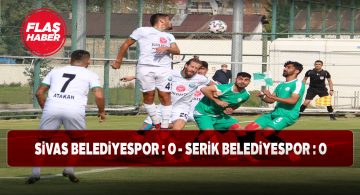 Sivas Belediyespor, Serik Belediyespor ile berabere kaldı