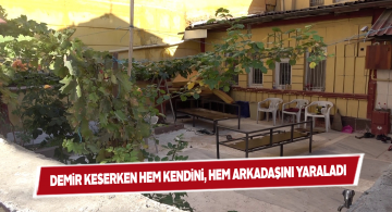 Elinden fırlayan spiral 2 kişiyi yaraladı