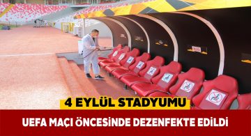 Sivasspor’un UEFA maçı öncesi stadyumda korona tedbiri