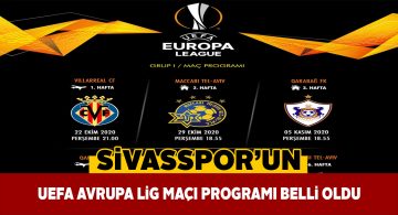 Sivasspor’un UEFA takvimi açıklandı