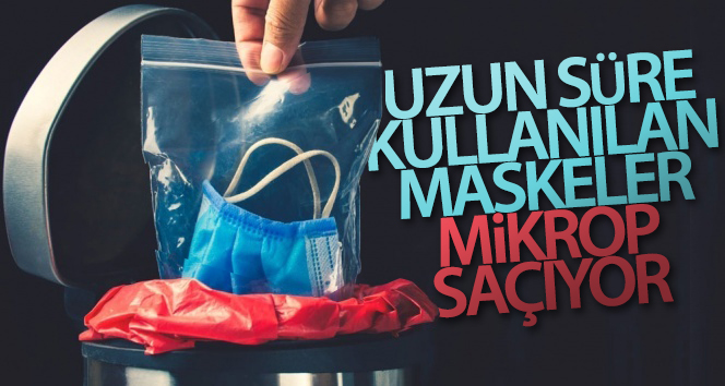 Uzun süre kullanılan maskedeki bakterilerin laboratuvarda açığa çıkması