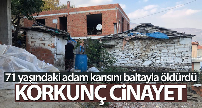 71 yaşındaki adam karısını baltayla öldürdü
