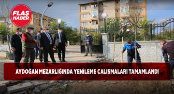 Aydoğan mezarlığına kapsamlı bir bakım yapıldı