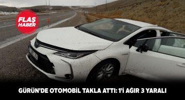 Gürün’deki kazada 4 aylık bebeğin durumu ağır