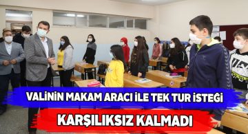 8. sınıf öğrencisinin dileğini Vali Ayhan gerçekleştirdi