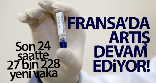 Fransa’da son 24 saatte 27 bin 228 yeni vaka