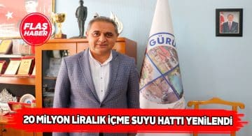 Gürün halkı daha temiz ve hijyenik suya kavuşuyor
