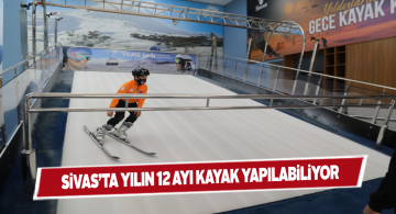 Sivas’taki kayak simülasyon merkezine yoğun ilgi
