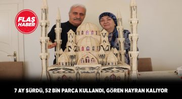 Kibritten cami herkesi hayran bıraktı