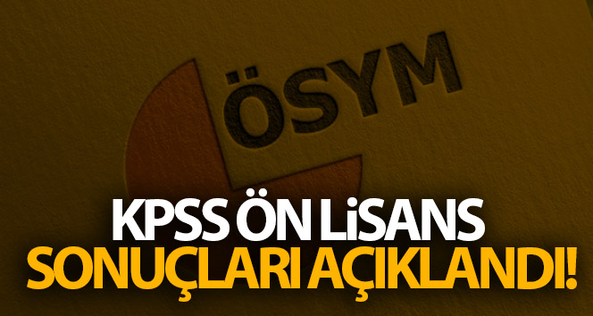 KPSS Ortak Lisans sonuçları açıklandı!