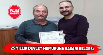 Memuriyette 25. yılını tamamlayan personel onurlandırıldı