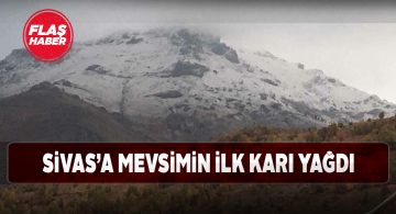Sivas’ta kar yağışı kendini gösterdi