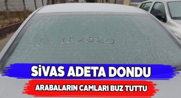 Sivas’ta soğuk kış kendisini hissettirmeye başladı