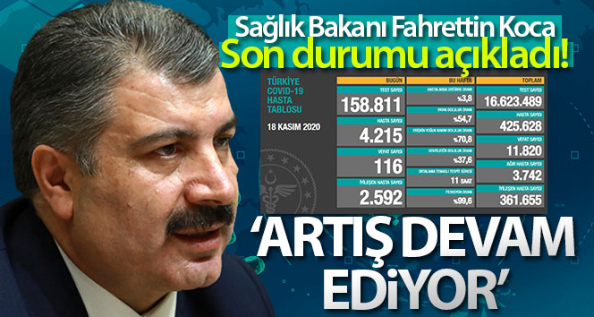 Son 24 saatte 116 kişi corona virüsten öldü