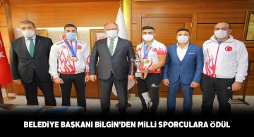 Sivas’ın göğsünü kabartan sporculara altın hediye edildi