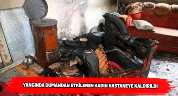 4 Eylül mahallesinde çıkan yangında bir kadın dumandan zehirlendi