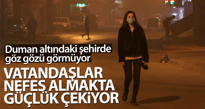 Adana’da duman altında göz göremiyor