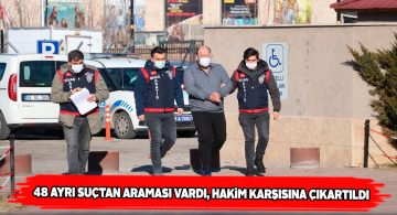 48 ayrı yakalama kararı bulunan kişi hâkim karşısında